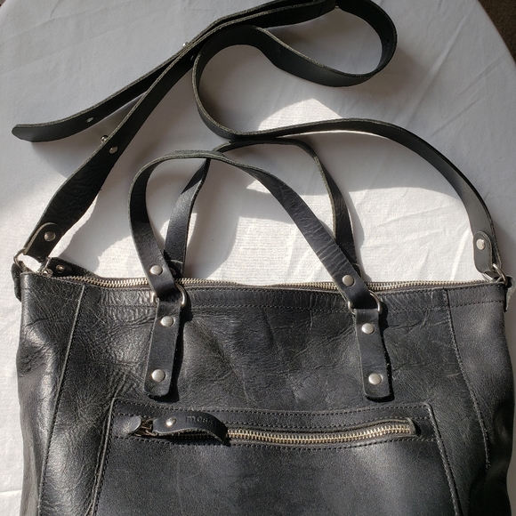 D7,961 M0851 Shoulder Bag Tote Leather made in Canada - Picture 3 of 10